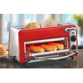 Hamilton Beach Easy Reach Toaster Oven, Red